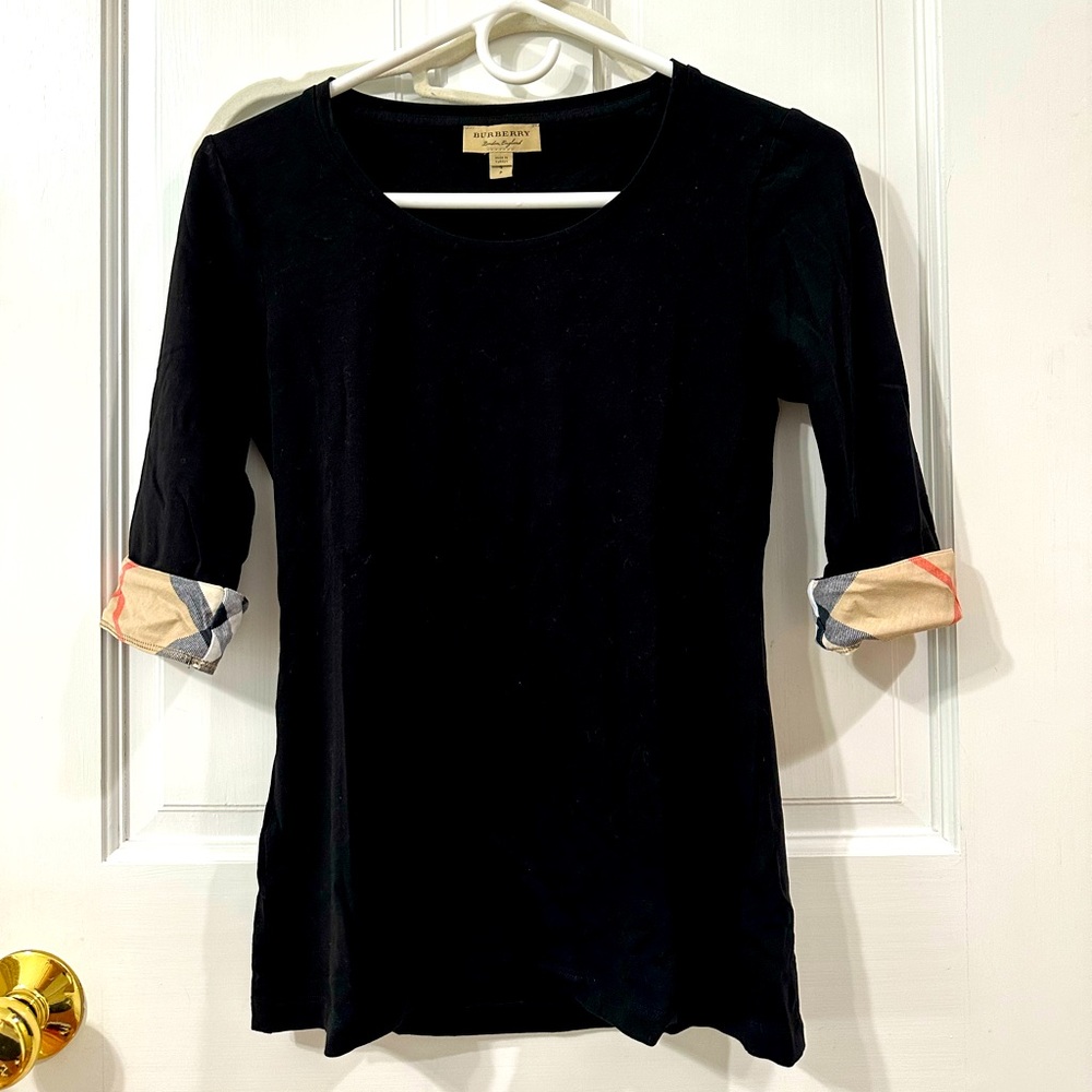 Burberry 3/4 sleeve shirt